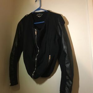 INC. Feaux Leather Moro Jacket Motorcycle Style